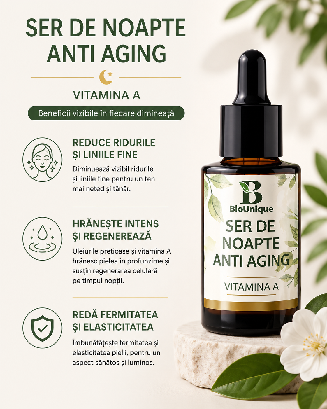 Ser de Noapte Anti-Age - Hidratează - Regenerează