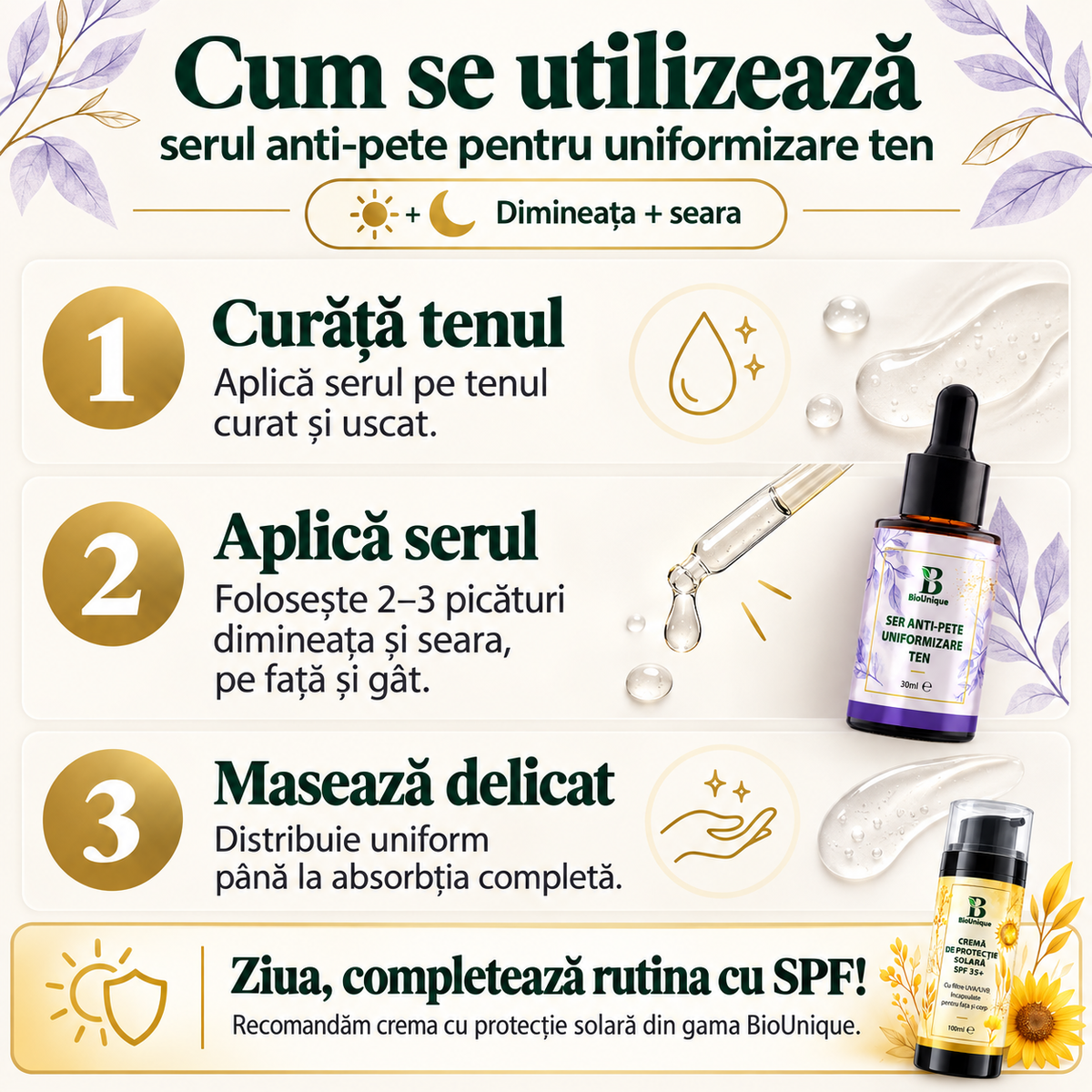 Ser anti-pete cu nano white pentru uniformizarea tenului, 30 ml