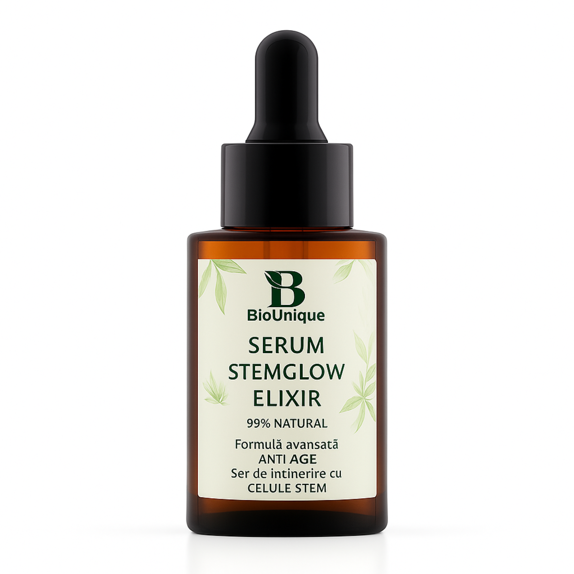 Serum Stemglow Elixir - Ser Anti-Aging cu Celule Stem din Portocal și Acid Hialuronic