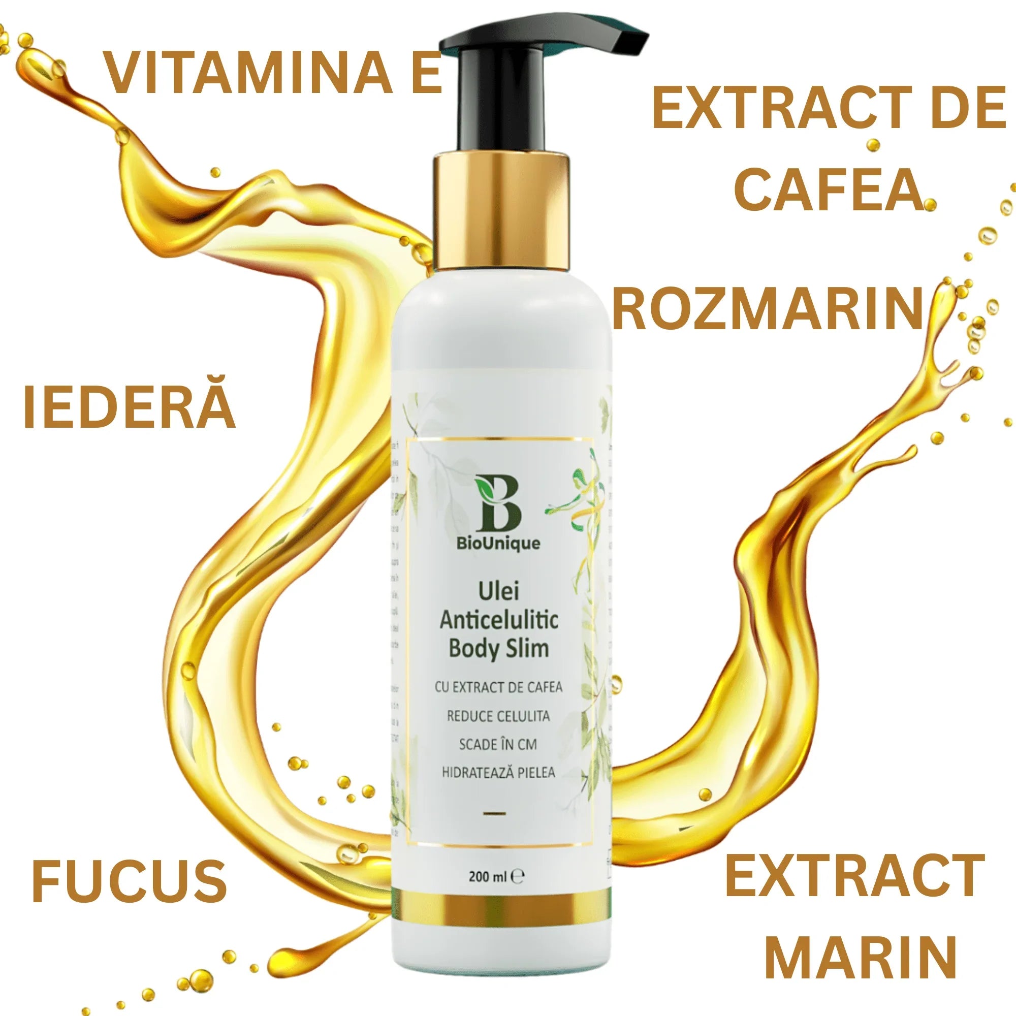 Ulei remodelare corp cu efect anticelulitic și scădere în cm cu până la 8 cm - BioUnique