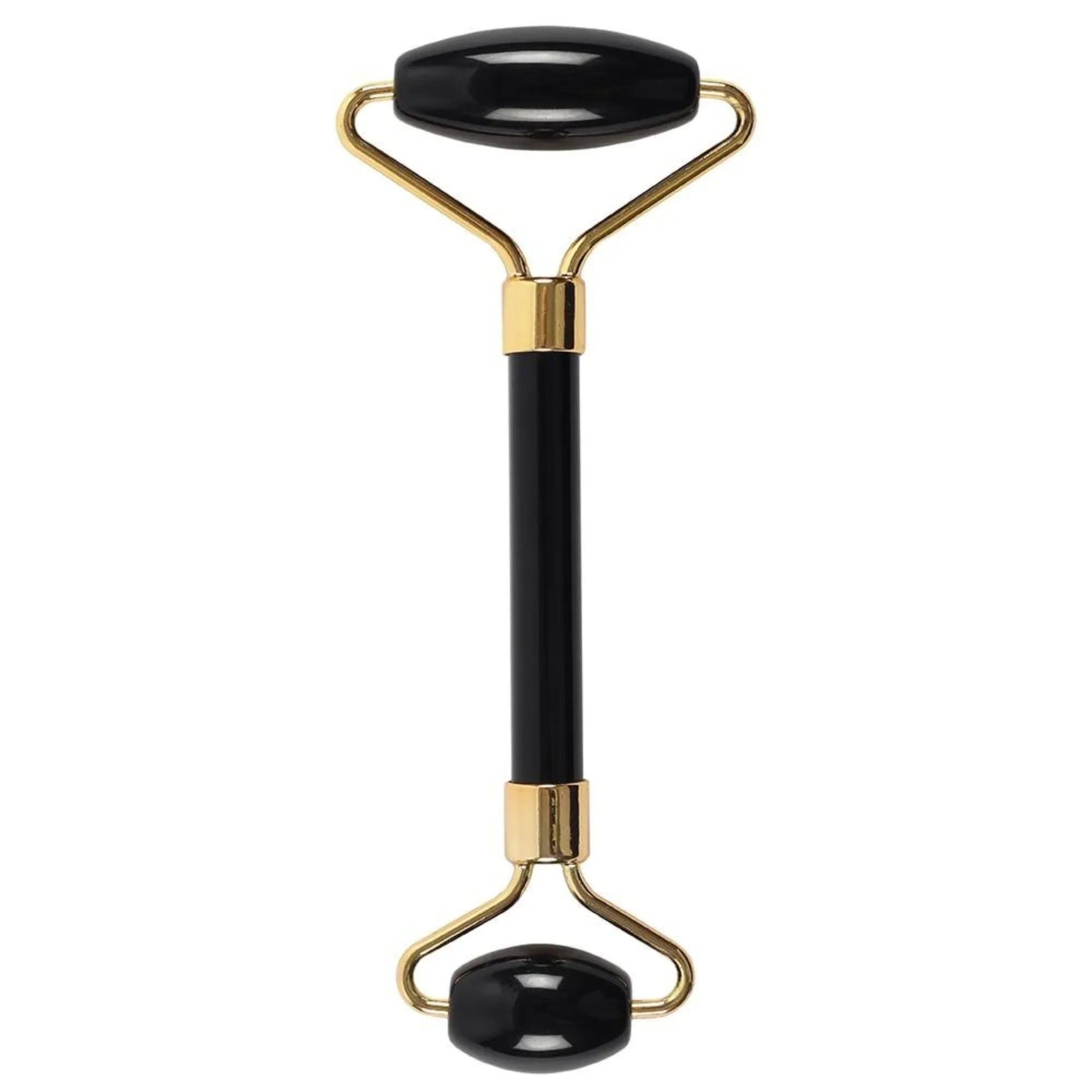 Roller facial pentru masaj cu pietre semipretioase - Obsidian Negru - BioUnique