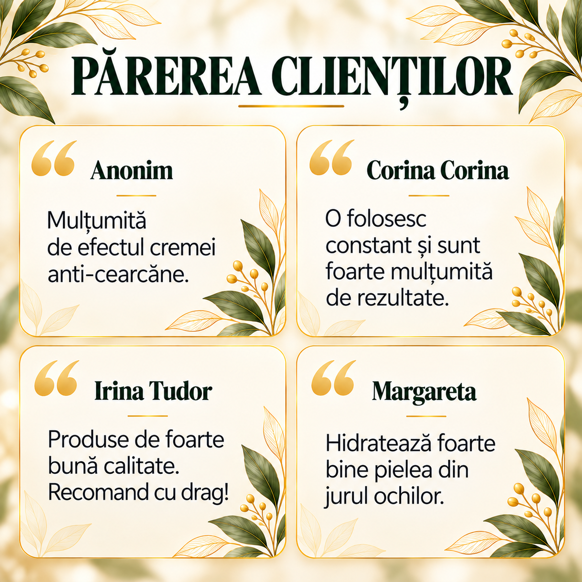 Cremă contur ochi anticearcăne și pungi sub ochi cu cafeină, 30 ml