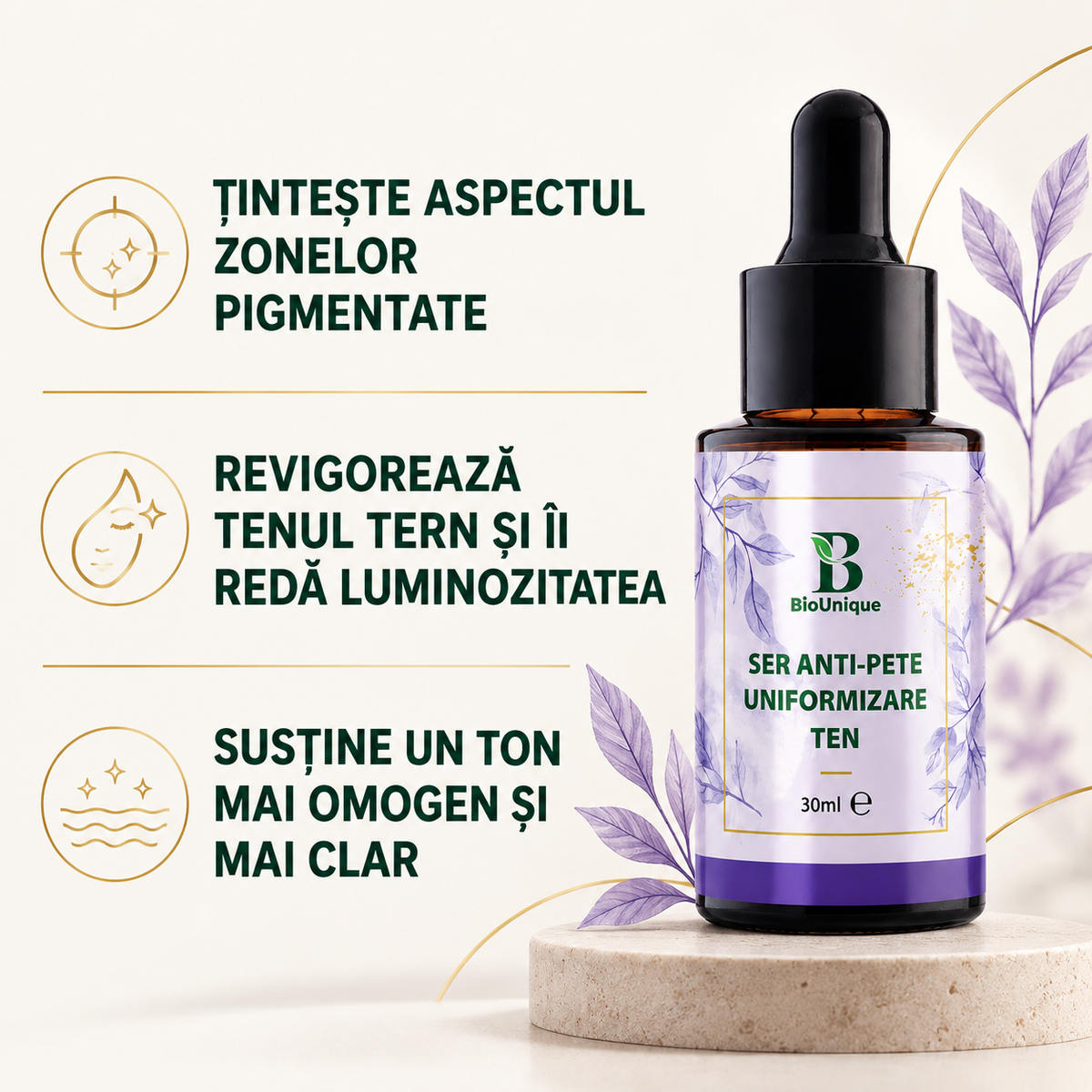 Ser anti-pete cu nano white pentru uniformizarea tenului, 30 ml