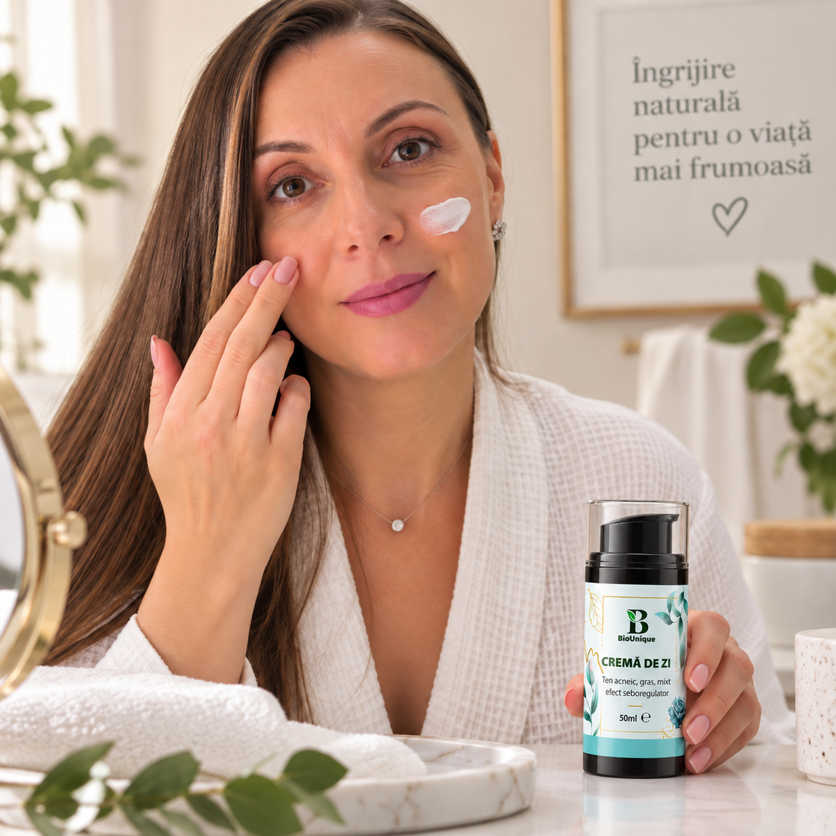 Cremă de zi seboregulatoare pentru ten gras, mixt și acneic, 50 ml