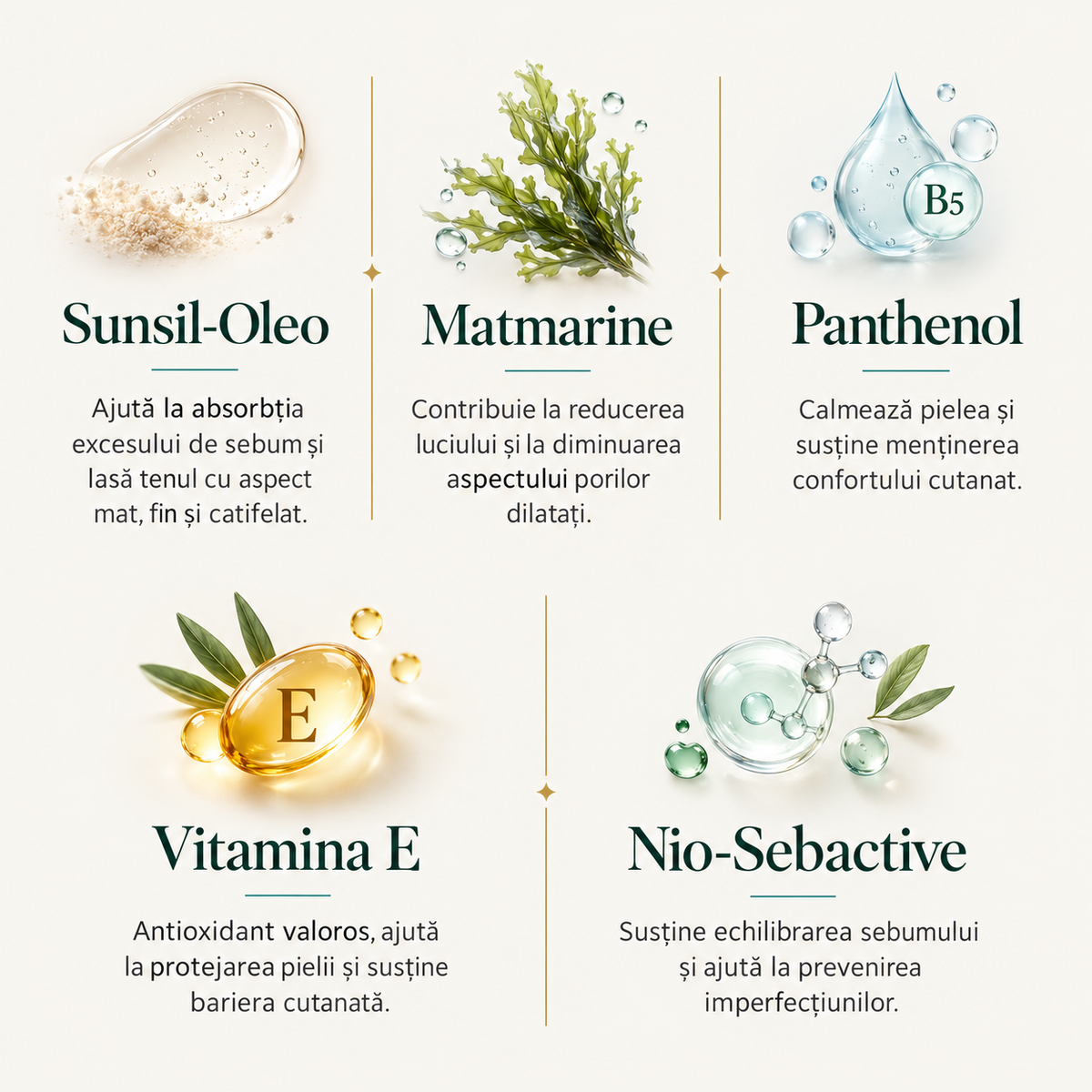 Cremă de zi seboregulatoare pentru ten gras, mixt și acneic, 50 ml