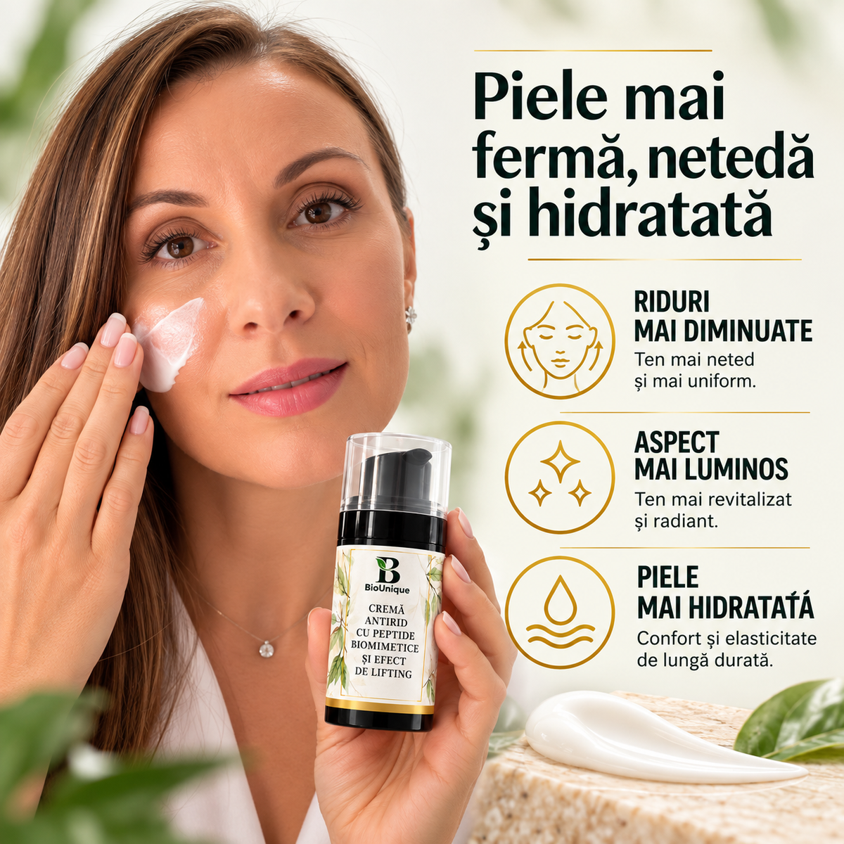 Crema antirid cu peptide biomimetice si efect de lifting, 50 ml