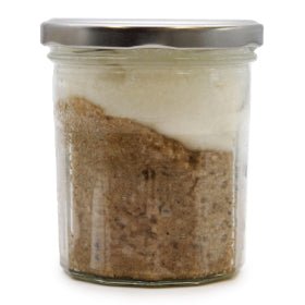 Scrub de corp cu zahar,unt de Shea și Uleiuri vegetale - Expresso - BioUnique