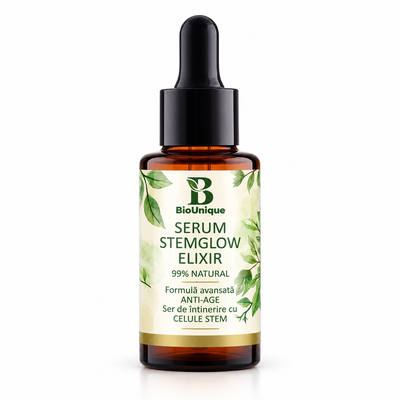 Serum Stemglow Elixir - Ser Anti-Aging cu Celule Stem și Acid Hialuronic, 30 ml