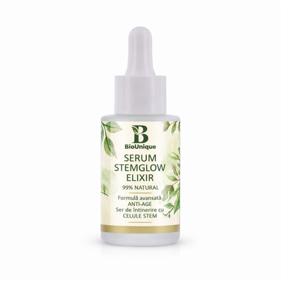 Serum Stemglow Elixir - Ser Anti-Aging cu Celule Stem din Portocal și Acid Hialuronic