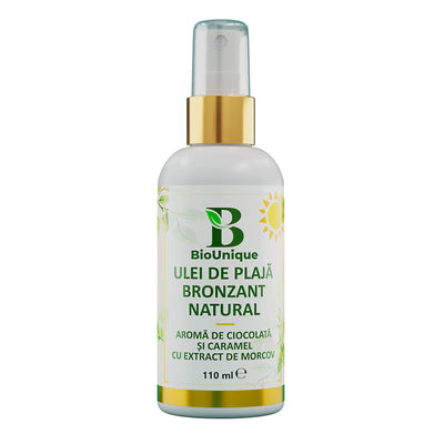 Ulei de Plajă Bronzant cu Aroma de Ciocolată și Extract de Morcov, 110 ml